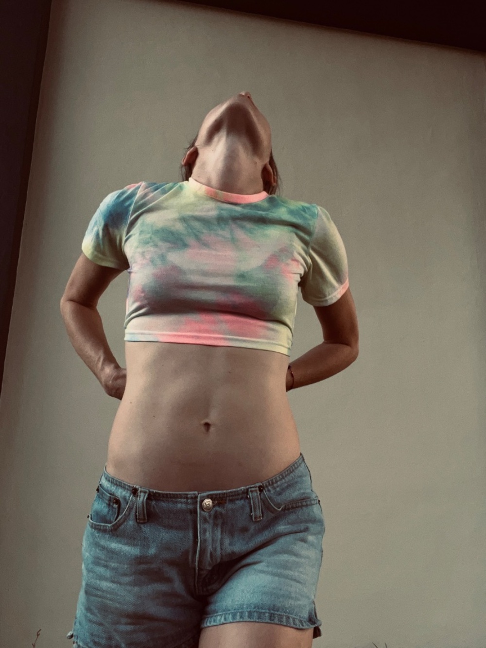 Rainbow Tie Dye Crop Top